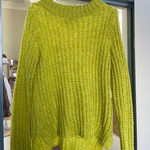Gorgeous lime green sweater